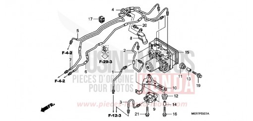 MODULATEUR ABS (CBF600SA8/NA8) CBF600NA8 de 2008